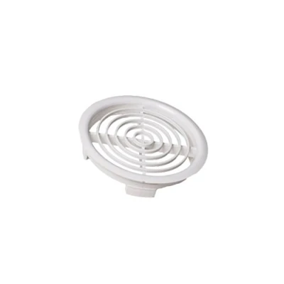 Image of Merriway BH05539 (25 Pcs) Push In Louvred Soffit Vent Grilles, Fits 70mm (3 inch) Hole White Pack of 25 Pieces