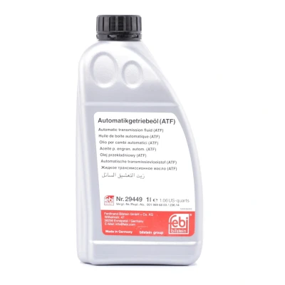 Image of 05127382AB, 5127382AB, 68002823AA Automatic Transmission Fluid FEBI BILSTEIN 29449 ATF MB14 1l red MERCEDES BENZ: Viano, C Class T modell