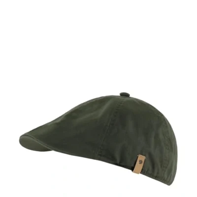 Image of FJÄLLRÄVEN 78151 Övik Flat Cap Hat Unisex Deep Forest L/XL