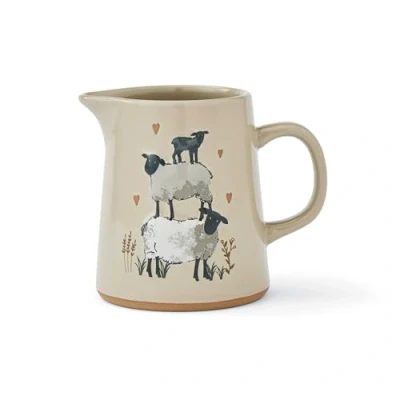 Image of Cooksmart British Designed Small Jug Ceramic for Multiple Use in The Kitchen Jugs Everday Highland Sheep