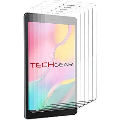 Image of TECHGEAR [Pack of 5 Screen Protectors Compatible for Samsung Galaxy Tab A 8.0 2019 8&quot; (SM T290 / SM T295), Ultra CLEAR Protector Guard Cover