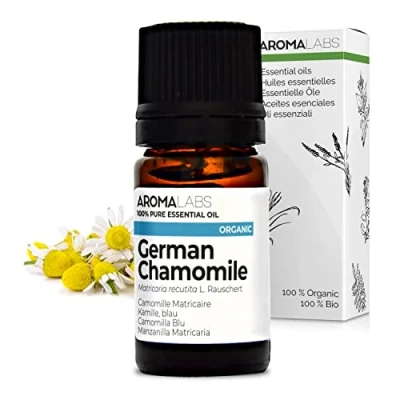 Image of Bio German Chamomile Essential Oil 5mL 100% Pure, Natural, Chemotyped and AB Certified AROMA LABS (French Brand)