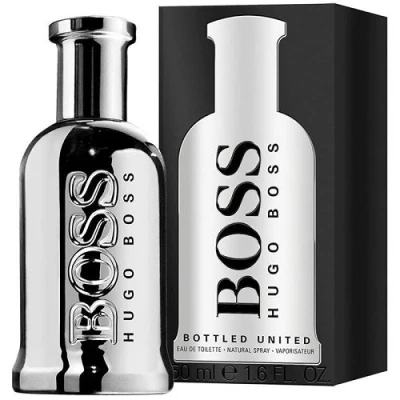Image of Hugo Boss Mens Bottled United Eau de Toilette 50ml Spray Apple One Size