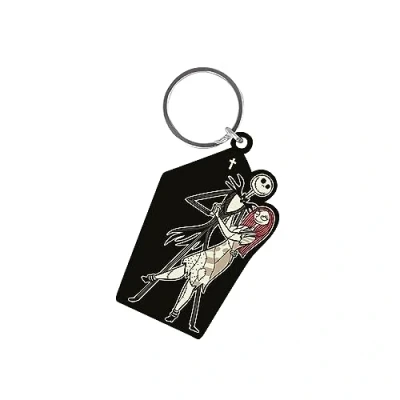 Image of Pyramid RS661261 Keychain Rubber Nightmare Before Christmas Jack and, Black/White, Estándar