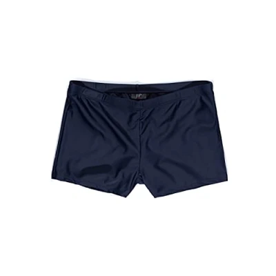 Image of JP 1880 Men&#039;s Big &amp; Tall Contrast Lined Quick Dry Swimming Trunks Navy XXXXXXX Large 702532 70 7XL
