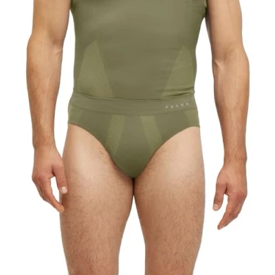 Image of FALKE Men&#039;s Warm M BR Functional Yarn Quick Dry 1 Piece Base Layer Underwear, Green (Herb 7754) new eco friendly, S