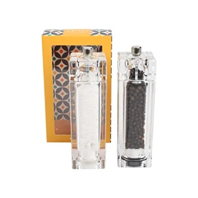 Image of T&amp;G Woodware, Square Mill Set In Clear Acrylic