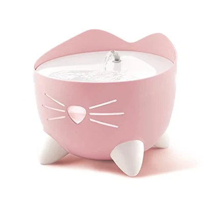 Image of Catit PIXI Cat Drinking Fountain, Running Water Pink