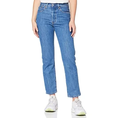 Image of Levi&#039;s 501 Crop Women&#039;s Jeans, Sansome Breeze Stone, 30W / 30L