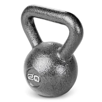 Image of MARCY Hammertone Kettlebells, Ideal Workout Weights For Home Gym, Cast Iron, Black, 20lbs HKB 020