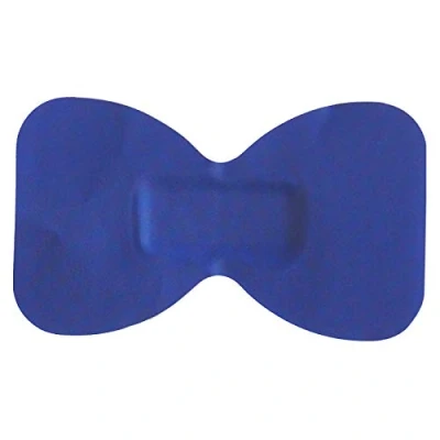 Image of Steroplast 50 X STEROCHEF STERILE CATERING KITCHEN BLUE DETECTABLE WASHPROOF FIRST AID PLASTERS FINGERTIP 7.2CM 4.2CM