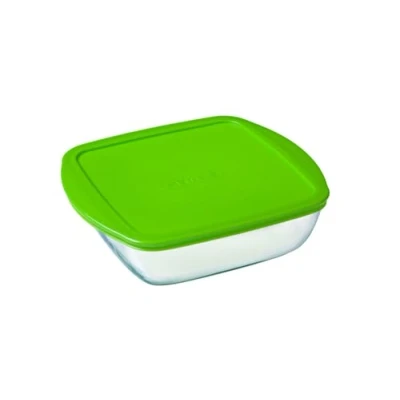 Image of Pyrex Oven Dish with lid Cook &amp; Store 25 x 22 7 cm / 2.2 Liter