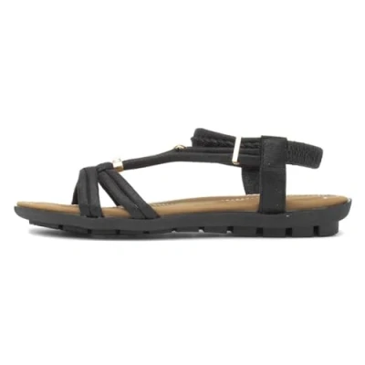 Image of Lotus Domenica Womens Black Shimmer Sandal Size 7 UK