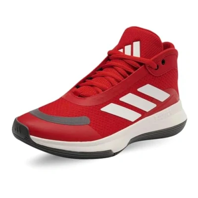 Image of adidas Unisex Bounce Legends Trainers Sneaker, Better Scarlet/Cloud White/Charcoal, 11 UK