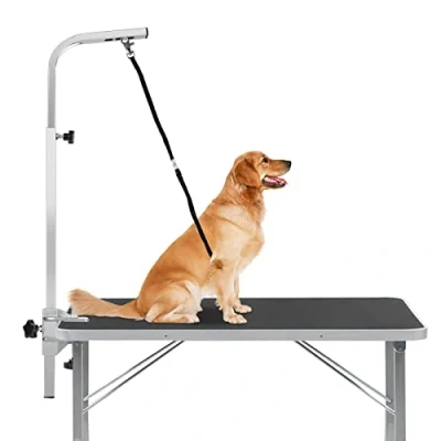 Image of Ballshop Pet Grooming Arm with Clamp Innovative Portable 41 inch Height Adjustable,Dog Loop and No Sit Haunch Holder for Large Small Dogs,Cats