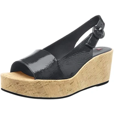 Image of Högl Women&#039;s Seaside Platform Sandals, Black (Schwarz 0100), 3.5 UK