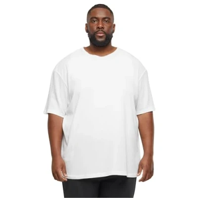 Image of Urban Classics Waffle Basic Tshirt, Men&#039;s, Size: Large, White