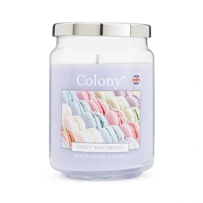Image of Colony Sweet Macarons Large Candle, 100hrs, Lilac