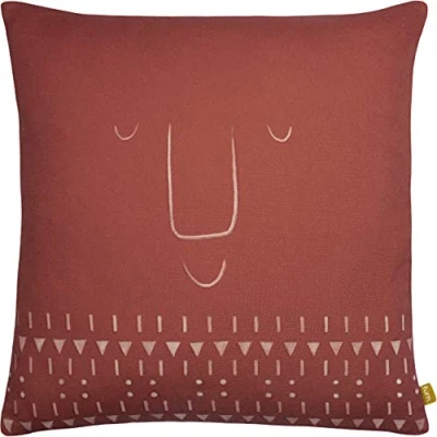 Image of furn. Pacha Feather Filled Cushion, Terracotta, 43 x 43cm