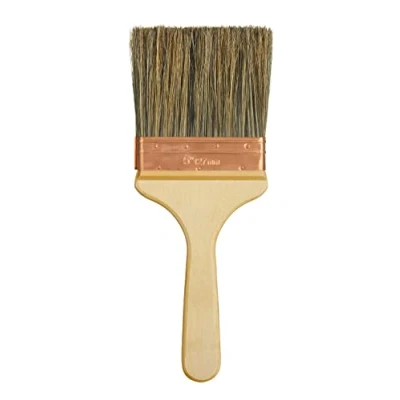 Image of ProDec 5 inch Pure Bristle Trade Professional Wall Brush for Fast Painting with Emulsion Paints on Walls and Ceilings as a Splash Plastering, 5&quot; 125mm