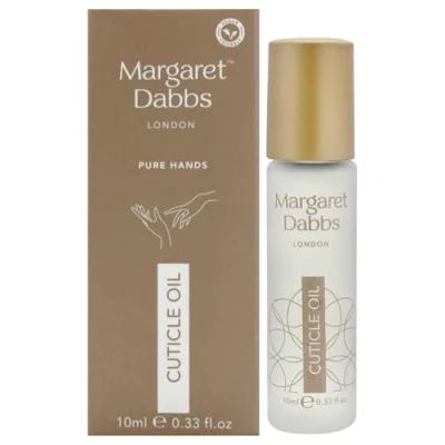 Image of Margaret Dabbs Pure Cuticle Oil Fast Absorbing Rollerball to Restore Healthy Cuticles with Jojoba and Borage Seed 10ml