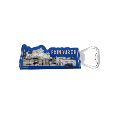 Image of Scotland Bottle Opener Magnets, Glasgow Opener, Edinburgh Magnet (Edinburgh Skyline)