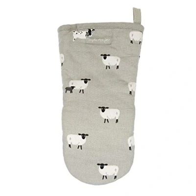 Image of Sophie Allport Sheep Oven Mitt, 100% Cotton, Single Glove, Machine Washable