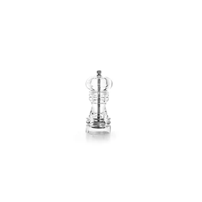 Image of IBILI 683414 Clear Salt/Pepper Grinder, 14 Cm, Silver Gray