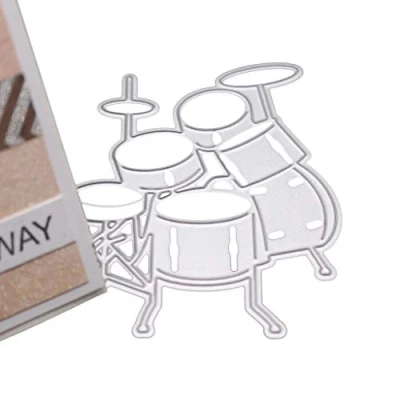 Image of Drum Metal Cutting Dies Card Making Emboss Stencil DIY Scrapbook Album Paper Cards Craft Decor