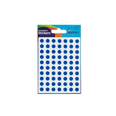 Image of Avery Colour coding Labels, Blue Dot Stickers, Diameter 8mm, 560 32 304