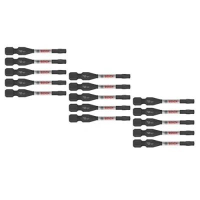 Image of BOSCH ITDT20215 15 Pack 2 in. Driven Torx #20 Impact Tough Screwdriving Power Bits