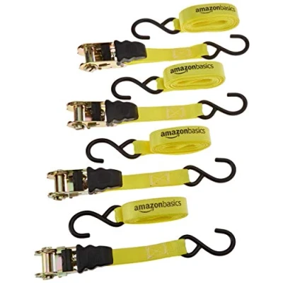 Image of Amazon Basics Ratchet Strap, Pack of 4, Rachet