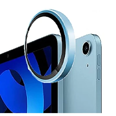 Image of GIOPUEY [Full Protection Camera Lens Protector Compatible with iPad mini 6/mini 7 2024,[Double protection] Metal + Tempered Glass, Blue