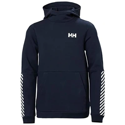 Image of Helly Hansen Unisex Kids Jr Active Hoodie Sweatshirt, Navy, 10 Years UK