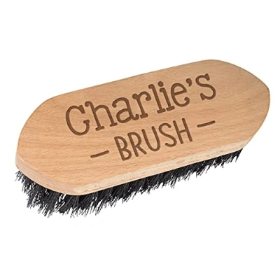 Image of Personalised Dandy Horse Brush Wooden Handle Name&#039;s Classic Custom
