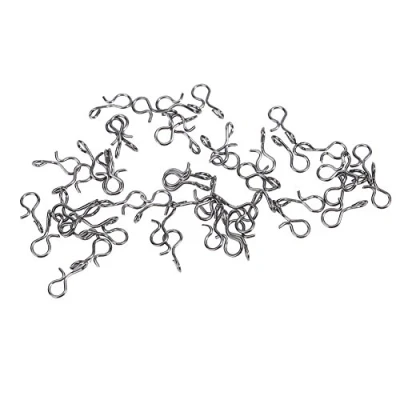 Image of VGEBY Fishing Snaps, 50pcs Stainless Steel Fly Hook Lure Snap Quick Change, Rust Resistant, Durable, S/M/L, 50pcs/Set