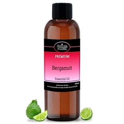 Image of Bergamot Essential Oil Therapeutic Grade 100% Pure Natural Oil, Oils for Skin, Hair Growth, Shampoo, &amp; Aromatherapy, Diffusers Home, Relaxation,&amp; Massage 100ml