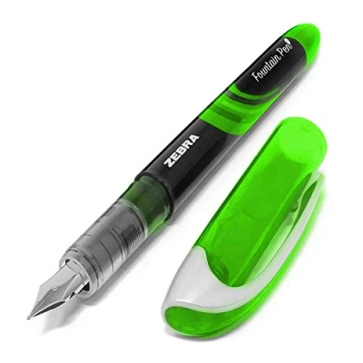 Image of Zebra Fuente Disposable Fountain Pen Green Ink Single