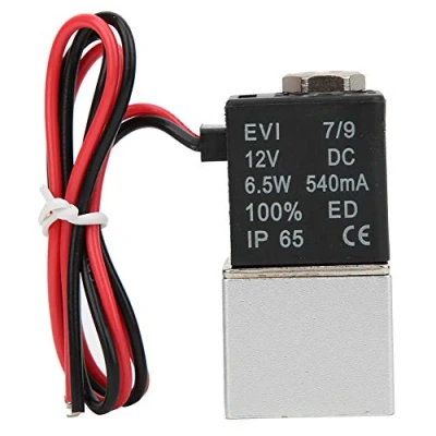 Image of Direct Acting Solenoid Valve 2 Position Way Aluminum Alloy Quick Response Water Air Oil Pneumatic Control Valves DC12V 6W(G1/8&quot;)