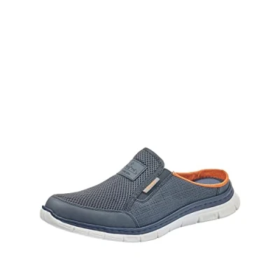 Image of Rieker Men&#039;s B4879 Clogs, Blue Denim Atlantis 14, 7.5 UK