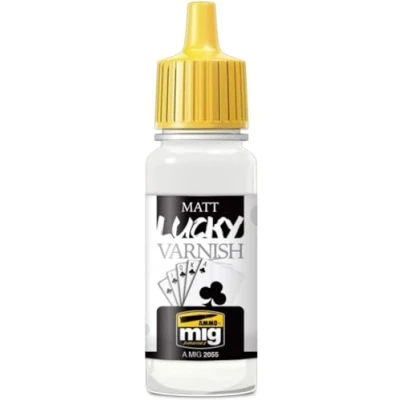 Image of Ammo MIG 2055 Matt Lucky Varnish (17 Ml Size), Multicolour