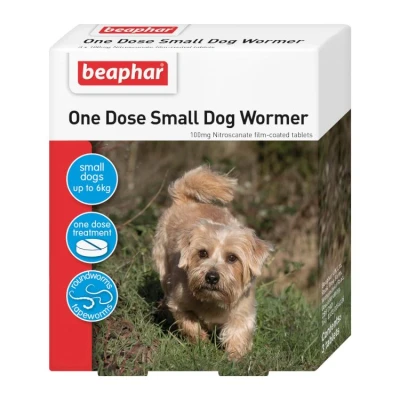 Image of Wormer One Dose Small Dogs 3 Tabs PK6 21913 Beaphar