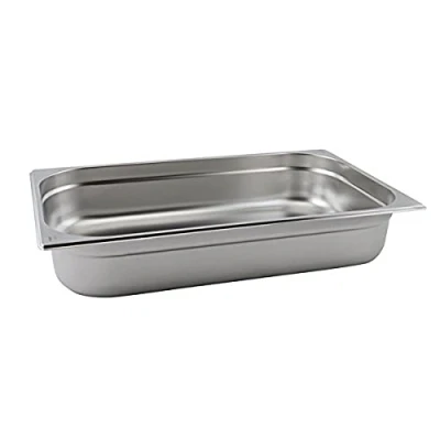 Image of Genware NEV GN11 100 Stainless Steel Gastronorm Pan, Size 1/1, mm Deep