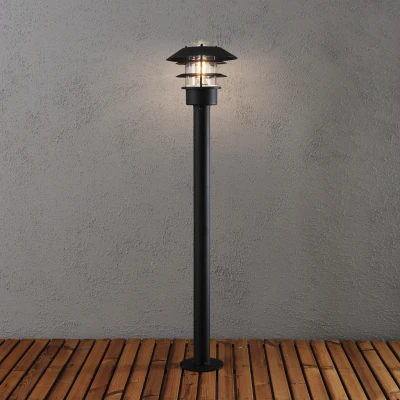 Image of Modena Outdoor Modern Bollard Light Black, IP23