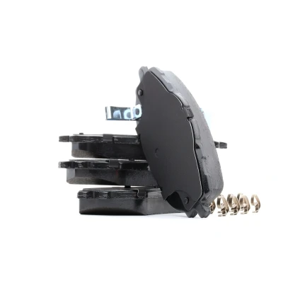 Image of BP1671, E990R02A10803879 Brake pad set BOSCH 0 986 494 676 Low Metallic with acoustic wear warning anti squeak plate, mounting manual