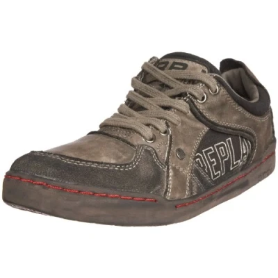 Image of Replay Men&#039;s Watchman Fashion Trainer Brown GMZ07.002.C0002L.012 7 UK