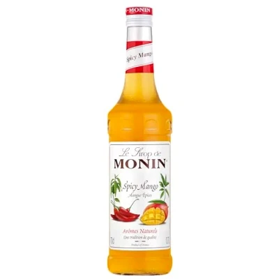 Image of MONIN Premium Spicy Mango Syrup 700ml for Cocktails and Mocktails. Vegan Friendly, Allergen Free, 100% Natural Flavours Colourings