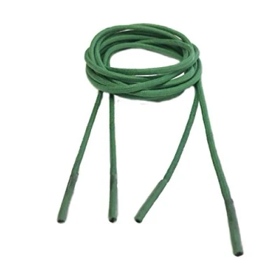 Image of Big Laces Round Waxed Shoelaces 2mm Wide 90cm Long (Emerald Green)