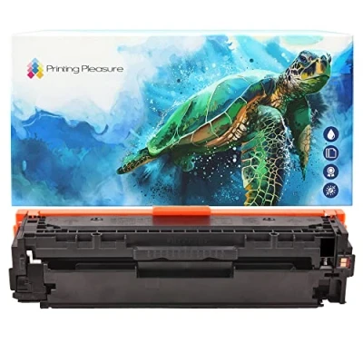 Image of Printing Pleasure BLACK Compatible Laser Toner Cartridge for HP LaserJet Pro 200 Color M251 n/nw MFP M276 Canon LBP7100CN LBP7110CW MF8230CN MF8280CW CF210X 131X 131A 731 CRG731