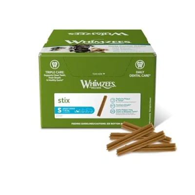 Image of Whimzees Stix Size S / 150 Pieces in Display Pack of 1 (1 x 2.25 kg)